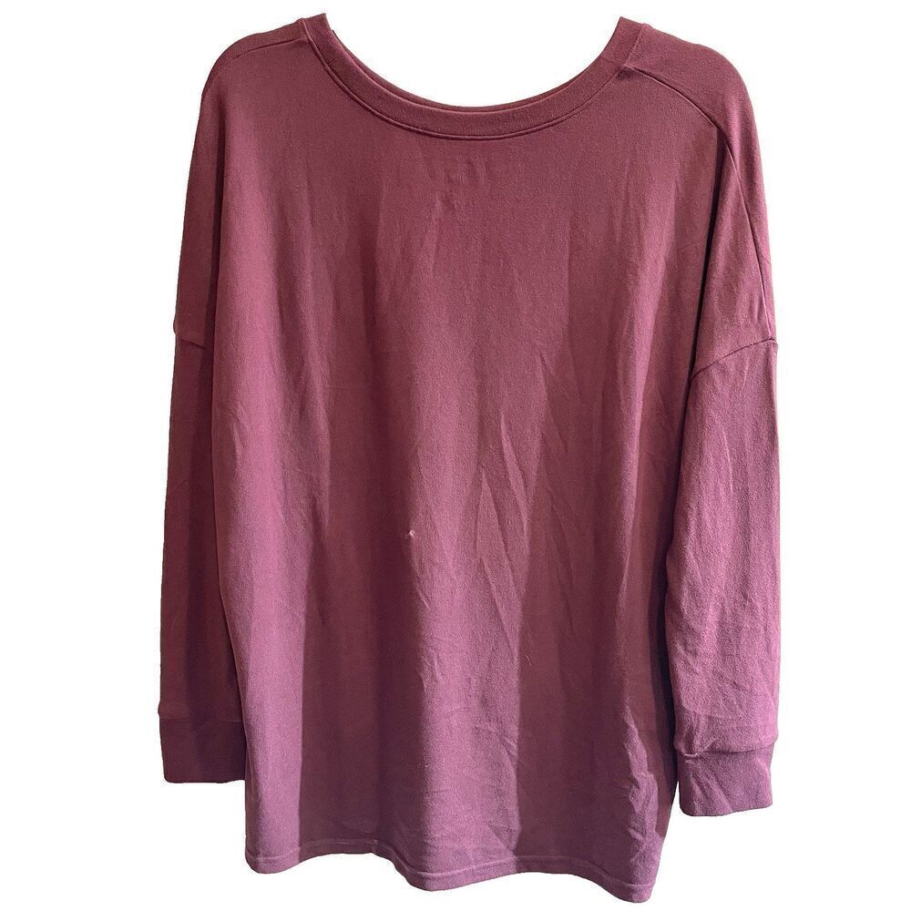 Felina Maroon Sweater Sz S Sweatshirt Outdoor Comfort Hiking Loungewear Flaw